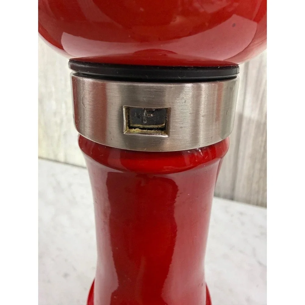 Wm Bounds Ltd Red Ceramic Pepper Mill Grinder Fine Medium Coarse Adjustable 8.5i